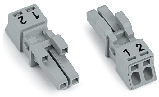 [E3V23-X2] Wago Winsta Mini 2-Pole Weibliche Buchse Grau Codiert B - 890-242 [2 Stück]