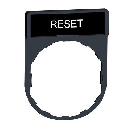 [E3V3K-X10] Harmony XB4 XB5 Reset Legend Plate 30x40mm - ZBY2322 [10 Pieces]