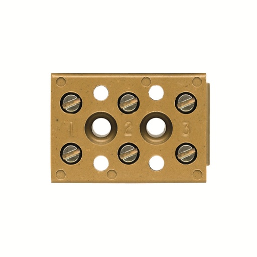 [E3V3V-X2] Weidmuller BK3 CRN Regleta De Conexión De 3 Polos 4mm² - 0624920000 [2 Piezas]