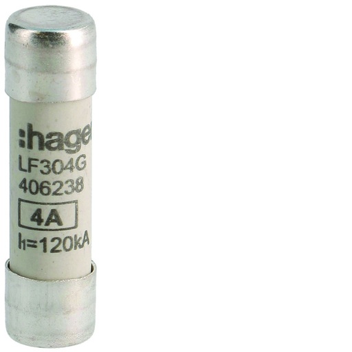 [E3V52-X10] Fusible Cylindrique Industriel 4A 500V 10x38mm gG - LF304G [10 Pièces]