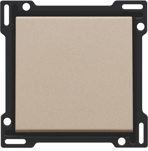 [E3V6T-X2] Niko Pure Champagne Acier Interrupteur Simple Capot - 157-61105 [2 Pièces]