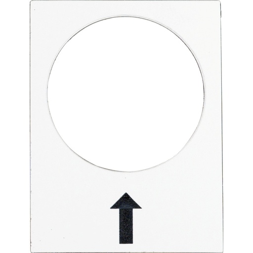 [E3V65-X5] Harmony XB4 Flecha Derecha Soporte De Etiqueta 30x40mm Blanco - ZB2BY4907 [5 Piezas]