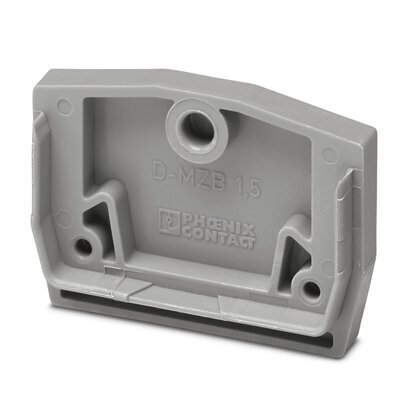 [E3VAR-X50] Phoenix Contact D-MZB 1.5 Bloc De Jonction Capot Final Gris - 3024177 [50 Pièces]