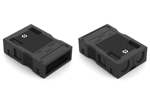 [E3VDB-X50] Wago Boîtier De Détente À 3 Pôles Pour Câbles Doubles Noir - 770-503/023-000 [50 Pièces]