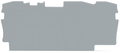 [E3VMV-X20] WAGO TopJob S Fin Y Placa Intermedia 1mm Gris - 2004-1391 [20 Piezas]
