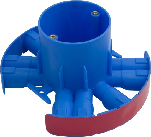 [E3VQB-X2] Round Junction Box ABB C80R 80mm With Taped Inlets - 1SPA007110F0176 [2 Pieces]
