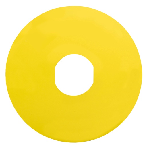 [E3W6J-X2] Schneider Electric Emergency Stop Label 90mm Yellow - ZBY8101 [2 Pieces]