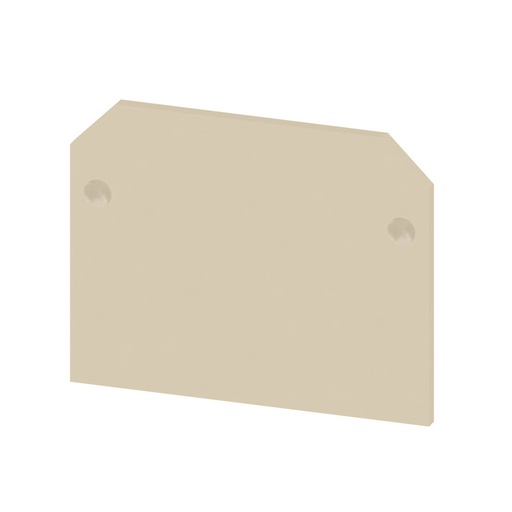 [E3W7U-X10] Placa De Extremo De Terminal 39mm X 1.5mm Beige - 0460560000 [10 Piezas]