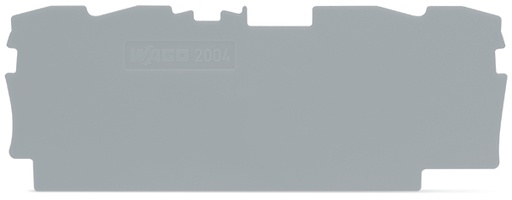 [E3W96-X20] WAGO TOPJOB-S End And Intermediate Plate 1mm Gray - 2004-1491 [20 Pieces]