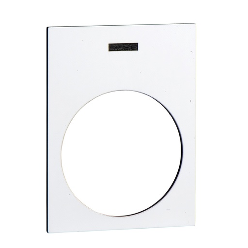 [E3W9M-X5] Schneider Harmony XAC Legend Plate 40x30mm White I Symbol - ZB2BY4930 [5 Pieces]