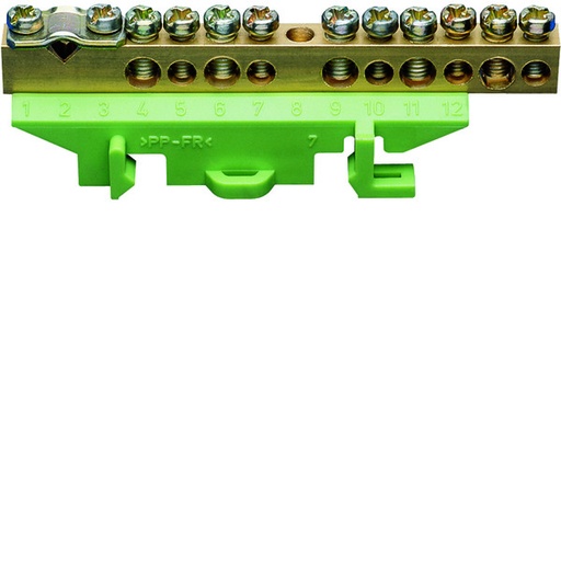 [E3WG4-X2] Brass Ground Terminal KM11B 25mm² With Multiple Connections - KM11B [2 Pieces]