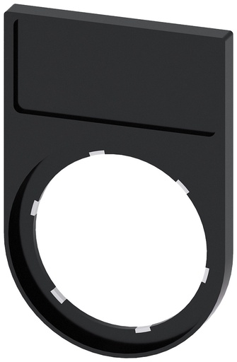 [E3WMF-X5] Siemens SIRIUS ACT Etikettenhalter 12.5x27mm Schwarz - 3SU19000AG100AA0 [5 Stück]