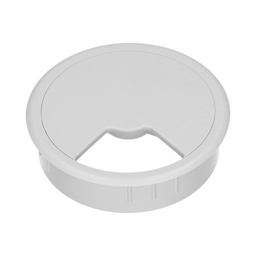 [E3XZF-X2] Pasacables De Escritorio 80mm Gris Claro - 49.80.024 [2 Piezas]