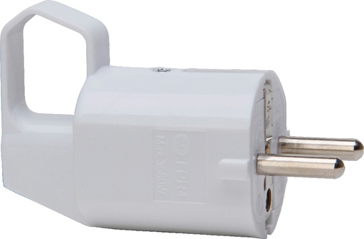 [E3YBX-X10] Right Angle Grounded Plug CEE 7/VII With Strain Relief - 170313001 [10 Pieces]