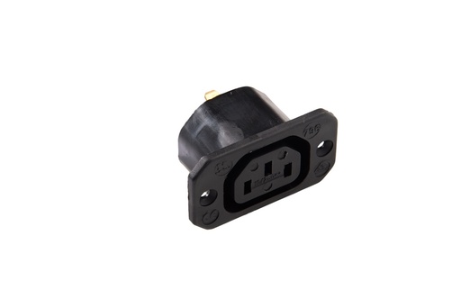 [E3YM3-X5] MK C13 IEC Socket With Ground Terminal 10A 70C Black - 796/SW [5 Pieces]