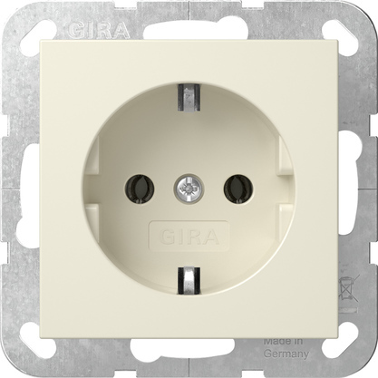 [E3YYE-X2] Gira System 55 Schuko Steckdose 16A Premium Weiß (Europäische Steckdose) - 446601 [2 Stück]