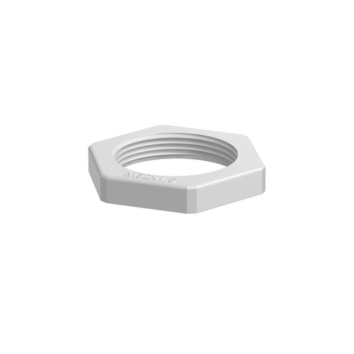 [E3ZZH-X20] M25 Polyamide Metric Locknut Light Gray RAL7035 - 2048930 [20 Pieces]