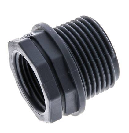 [F2FDV-X2] Reduzierring G3/4'' Innengewinde x G1'' Außengewinde Polypropylen (pp) 10bar (140,5psi) FDA 36mm Sechskant [2 Stück]