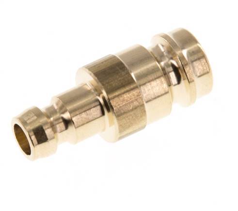 [F227G-X2] Messing DN 6 Tempereerkoppeling Insteeknippel D9 to 13 mm [2 Stuks]