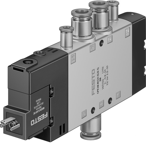 [P2PRU] Festo 5/2 Monostabiel Lucht Magneetventiel QS-12 1650L/Min - 163186