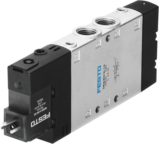 [P2PSV] Festo 5/2 Monostabil Luft Magnetventil G1/4 1500l/min - 163790