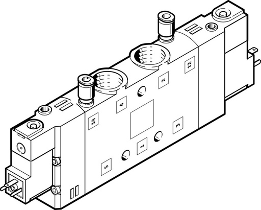 [P2PUF] Festo 5/2 Bistabil Luft Magnetventil G3/8 3200L/Min - 163839