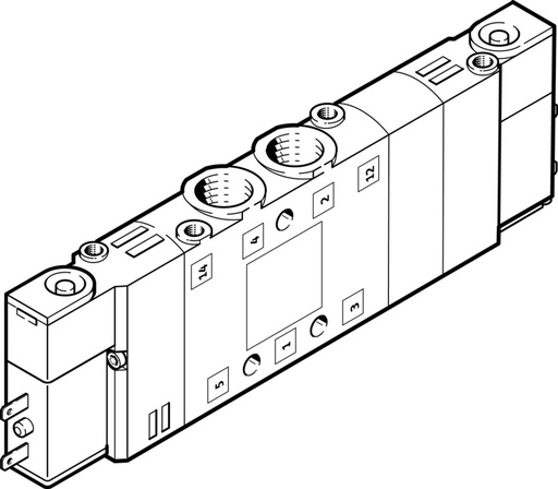 [P2Q2Z] Festo 5/3 Électrovanne D'Air Sous Pression M7 300L/Min - 533145