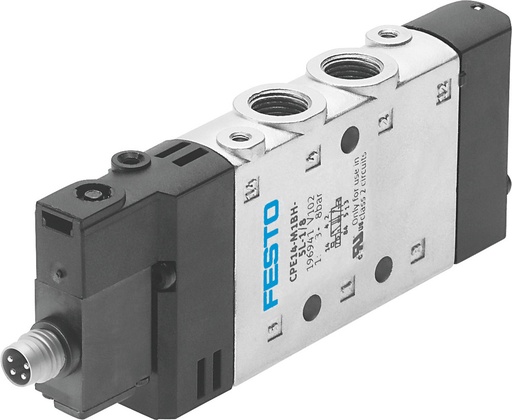 [P2Q4J] Festo 5/2 Monostabil Luft Magnetventil G1/8 800L/Min - 550237