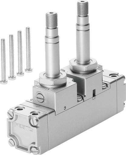 [P2QH8] Festo 5/2 Bistabiele Lucht Magneetventiel Aansluitplaat 1.5 - 10bar/22 - 145psi - 6112