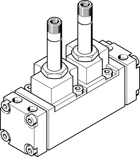 [P2QHB] Festo 5/2 Bistable Válvula Solenoide De Aire G1/4 1400L/Min - 6159