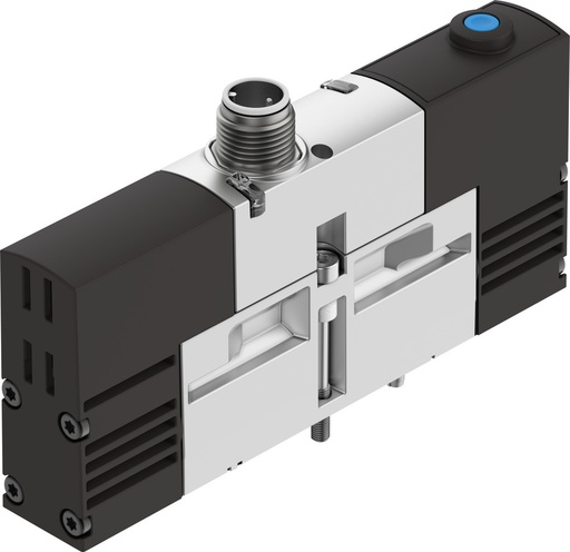 [P2QMW] Festo 5/2 Monostabil Luft Magnetventil Baugröße 18mm ISO 15407-1 Baugröße 02 VDMA 24563 550l/min - 546767