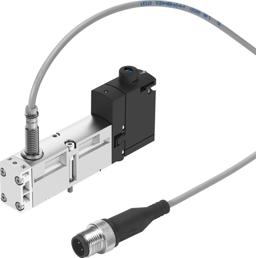 [P2QZ2] Festo 5/2 Monostabiel Lucht Magneetventiel Bouwgrootte 18mm ISO 15407-2 550l/min - 573201