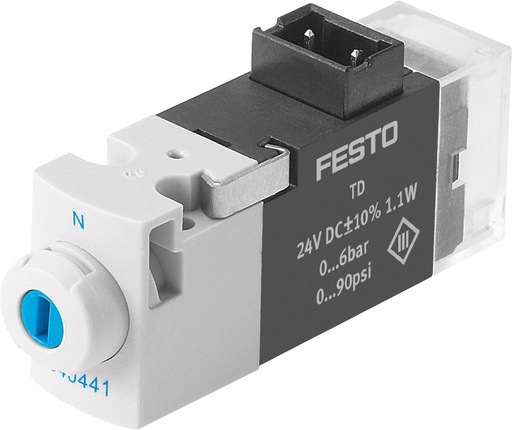 [P2RMS] Festo 3/2 NO Monostable Válvula Solenoide De Aire Placa Base 10l/min 0 - 6bar/0 - 87psi - 540441