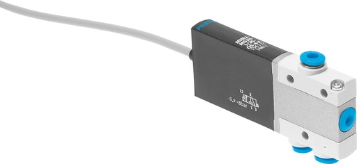 [P2RP3] Festo 3/2 NO Monostable Air Solenoid Valve QS-4 100l/min -0.9 - 8bar/-13 - 116psi - 196156