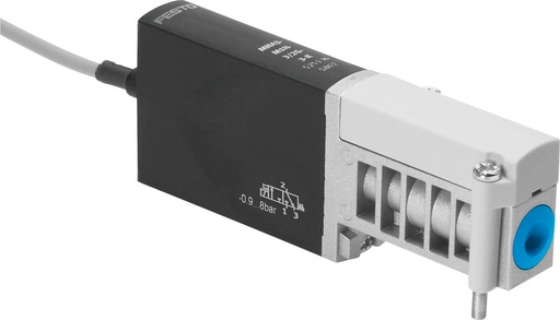 [P2RPF] Festo 3/2 NC Monostable Válvula Solenoide De Aire Placa Base 200l/min -0.9 - 8bar/-13 - 116psi - 525137