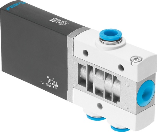 [P2RQU] Festo 3/2 NO Monostabil Luft Magnetventil QS-8 400l/min -0.9 - 8bar/-13 - 116psi - 525211