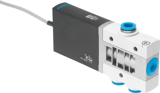 [P2RQV] Festo 3/2 NO Monostable Válvula Solenoide De Aire QS-8 400l/min -0,9 - 8bar/-13 - 116psi - 525213