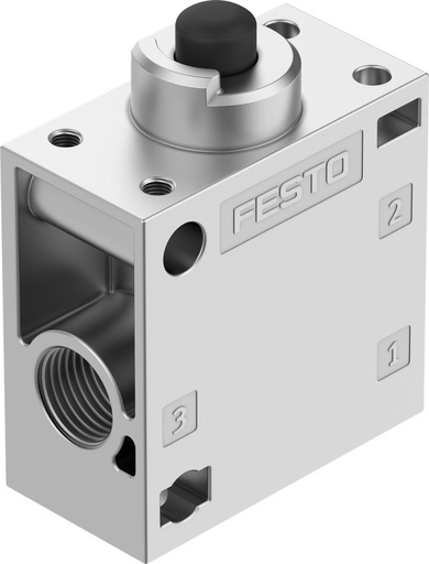 [P2RXC] Festo 3/2 NC Monostable Actuado Por Vástago Válvula G1/4 600l/min - 6808