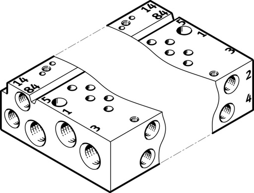 [P2TYQ] Festo Aansluitstrip - 566555