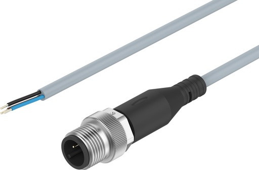 [P33RT] Festo Aansluitkabel Stekker M12x1 A-gecodeerd EN 61076-2-101 1m - 8091515