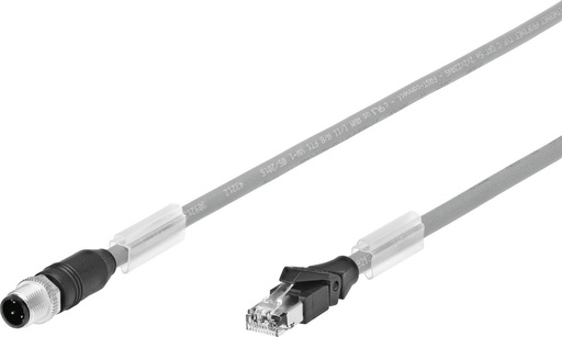 [P33ST] Festo Connecting Cable Plug M12x1 D-coded EN 61076-2-101 1m - 8040451