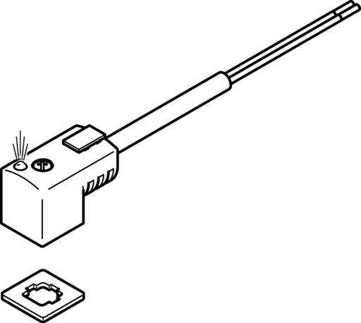 [P33V4] Festo Plug met kabel 2.5m - 547268