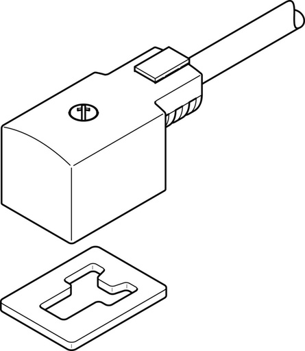 [P33W9] Festo Plug Socket With Cable Form B 5m - 30942