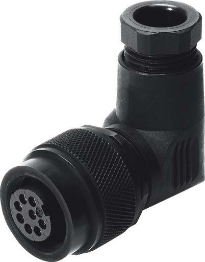 [P346Z] Festo Haakse Contrastekker 8-pins IP67 - 161839