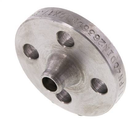 [F2VND] Bride De Soudage DN10-PN40 17.2mm Acier Noir DIN 2635 Et EN 1092-1 (Type 11)