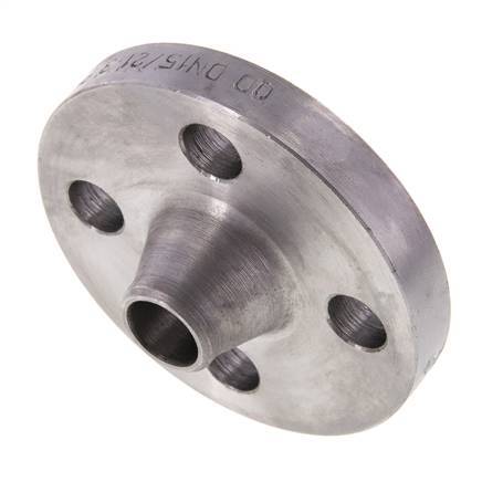 [F2VNE] Welding Neck Flange DN15-PN40 21.3mm Black Steel DIN 2635 And EN 1092-1 (Type 11)