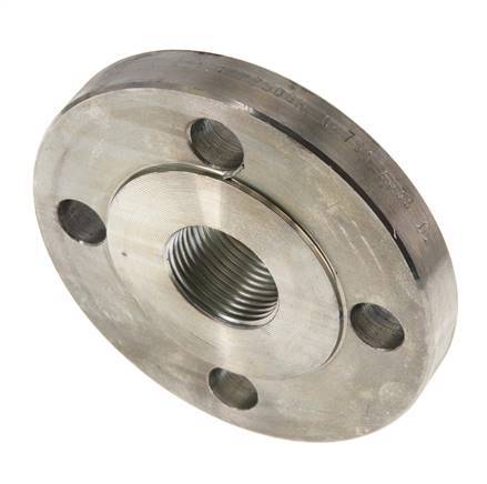 [F2VQH] Brida Roscada DN25-PN40 Rp 1'' Acero Galvanizado DIN 2567 Y EN 1092-1 (Tipo 13)