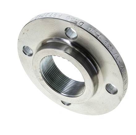 [F2VQ4] Threaded Flange DN50-PN6 Rp 2'' Zinc-Plated Steel DIN 2565 And EN 1092-1 (Type 13)