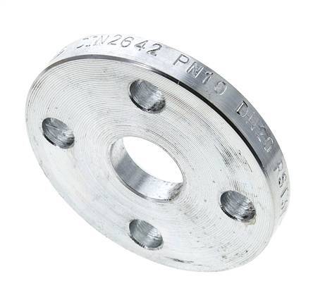 [F2VUT] Brida Suelta DN20-PN10 Acero Galvanizado Material Sólido DIN 2642