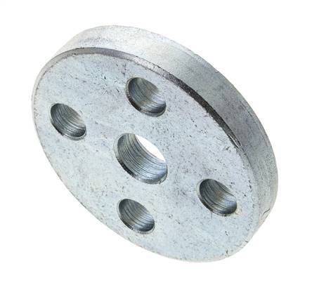 [F2VUR] Lose Flansch DN10-PN10 Verzinkter Stahl Festes Material DIN 2642